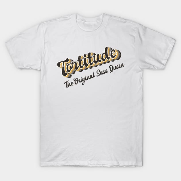 Retro Tortitude Cat T-Shirt by Adopt Me Meow